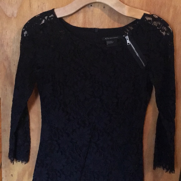 Armani Exchange Black Lace Dress - Picture 7 of 8